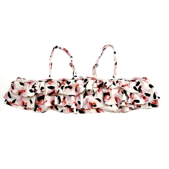 Kate Spade | Bay of Roses Ruffle Two Piece Children’s Swim Suit Size 14 Youth - Picture 2 of 15